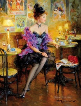 Women Painting - Pretty Lady KR 035 Impressionist